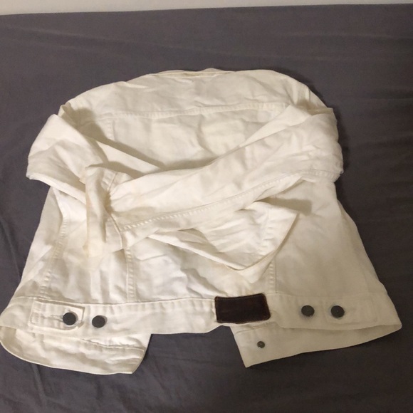 Ralph Lauren Polo White Denim Trucker Jacket Basic - Picture 3 of 3